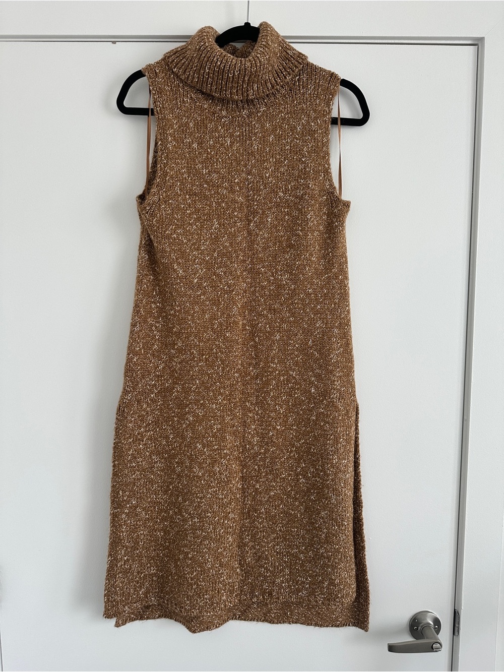 Anthropologie Sleeveless Turtleneck Knit Dress